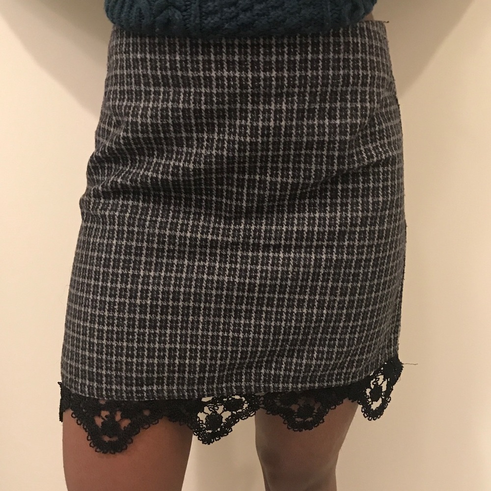 Topshop plaid skirt